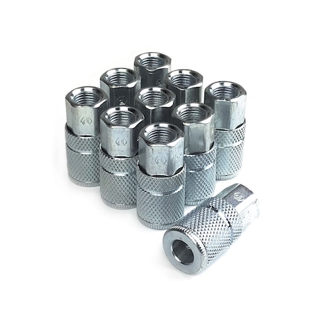 Primefit T/Auto 6-Ball Coupler 1/4" x 1/4" Female Steel XTC1414FS6-B10-P